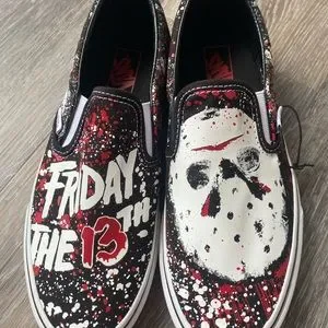 Jason Voorhees Vans House of Terror Slip on Canvas Shoes Mens 8.5 Vans | Shoes | Jason Voorhees Vans House Of Terror Slip On  main image 3